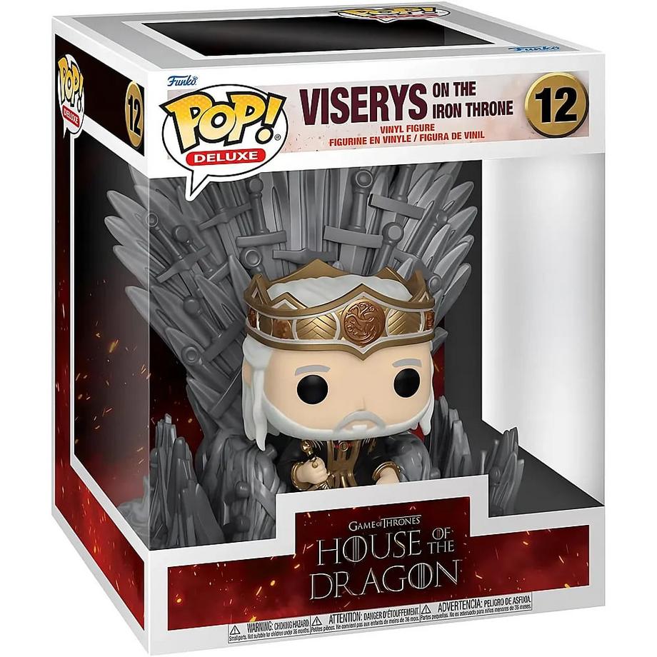 Funko  Pop! Deluxe House of The Dragon - King Viserys Targaryen On Throne (Nr.12) 