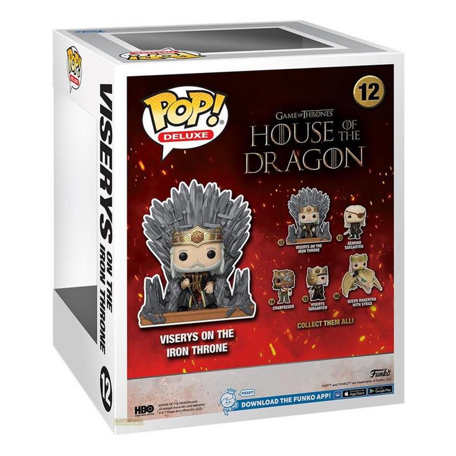 Funko  Pop! Deluxe House of The Dragon - King Viserys Targaryen On Throne (Nr.12) 