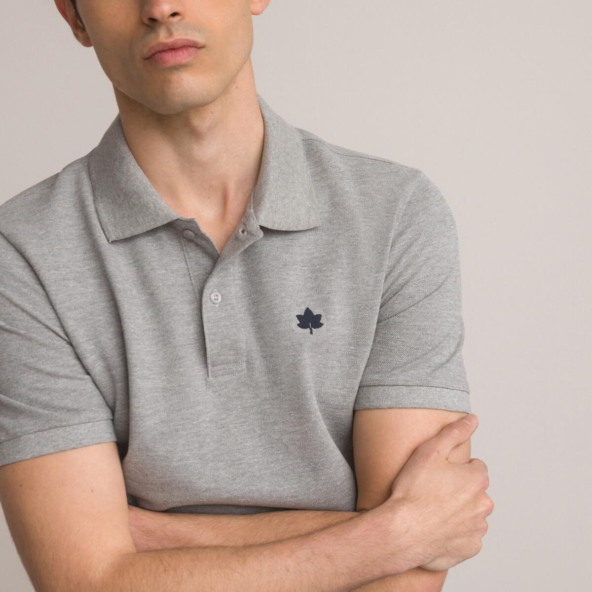 Image of Signature Poloshirt Mit Kurzen Ärmeln Herren Grau L