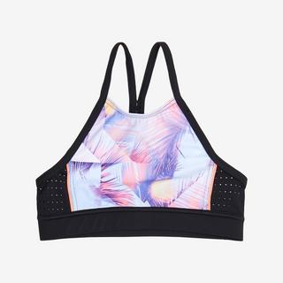 DECATHLON Top Bikini Bustier Surf Baha 900 Shibo Ragazza Nero  