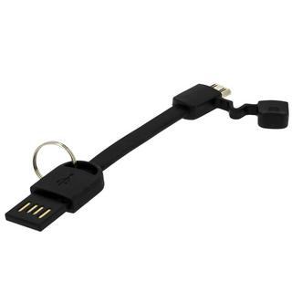 Avizar  Cavetto micro USB + Portachiavi Nero 