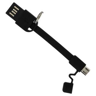 Avizar  Cavetto micro USB + Portachiavi Nero 