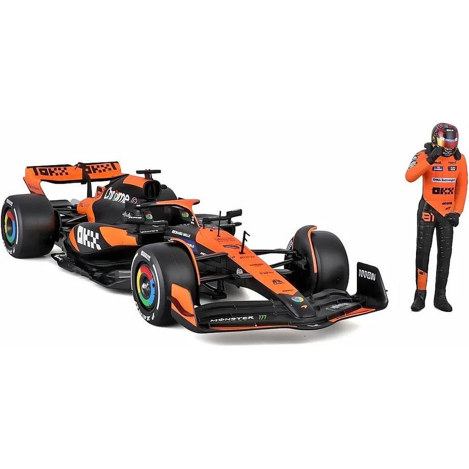 bburago  McLaren F1 MCL38 2024 avec figurine Piastri 