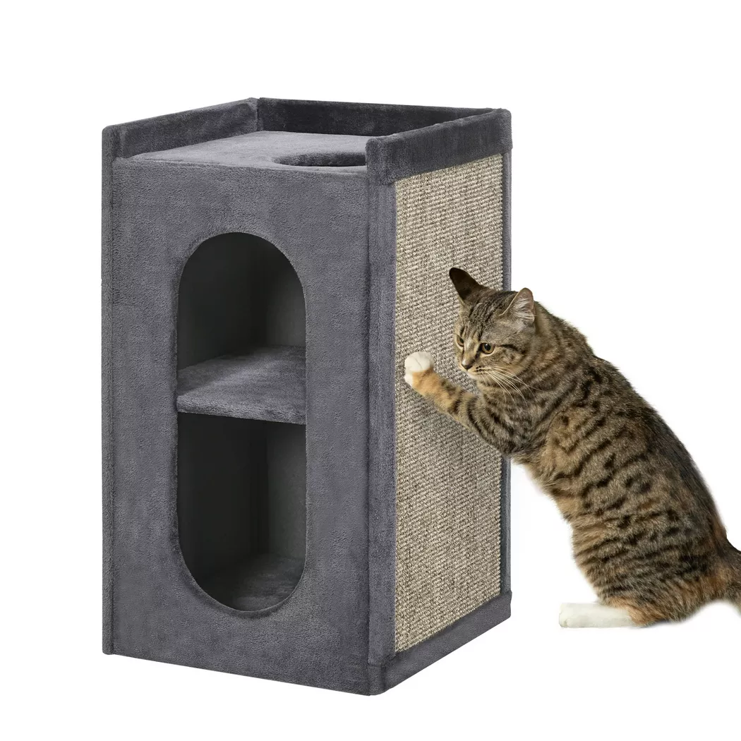 PawHut - Kratztonne, One Size, Grau