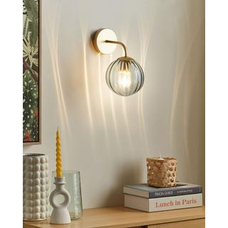 Beliani Lampe murale en Verre Rétro BOOMI  