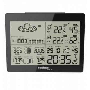 Technoline DCF-77 Nero LED Batteria