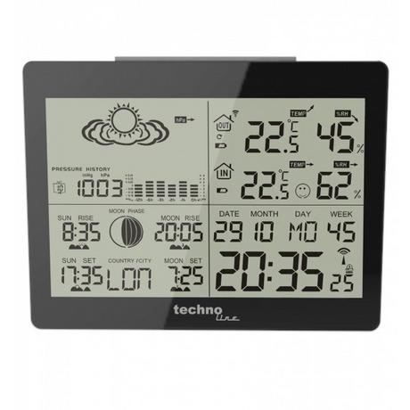 technoline Technoline DCF-77 Nero LED Batteria  