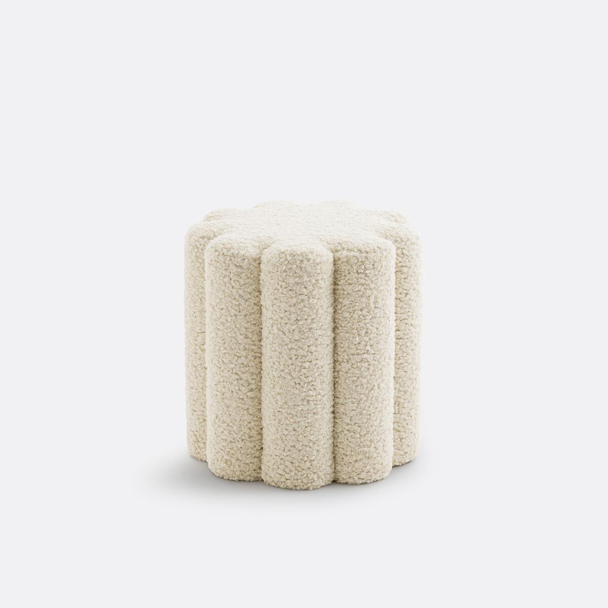 La Redoute Intérieurs Pouf bouclette chenillée  