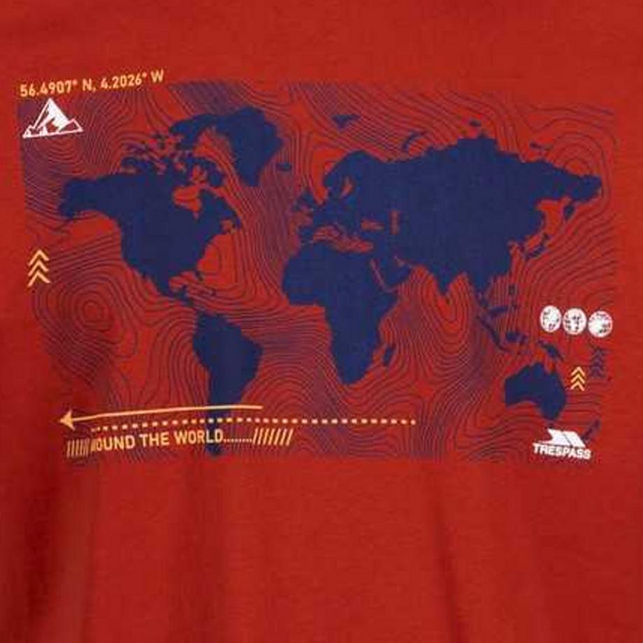 Trespass Chera Weltkarten-Print T-Shirt  