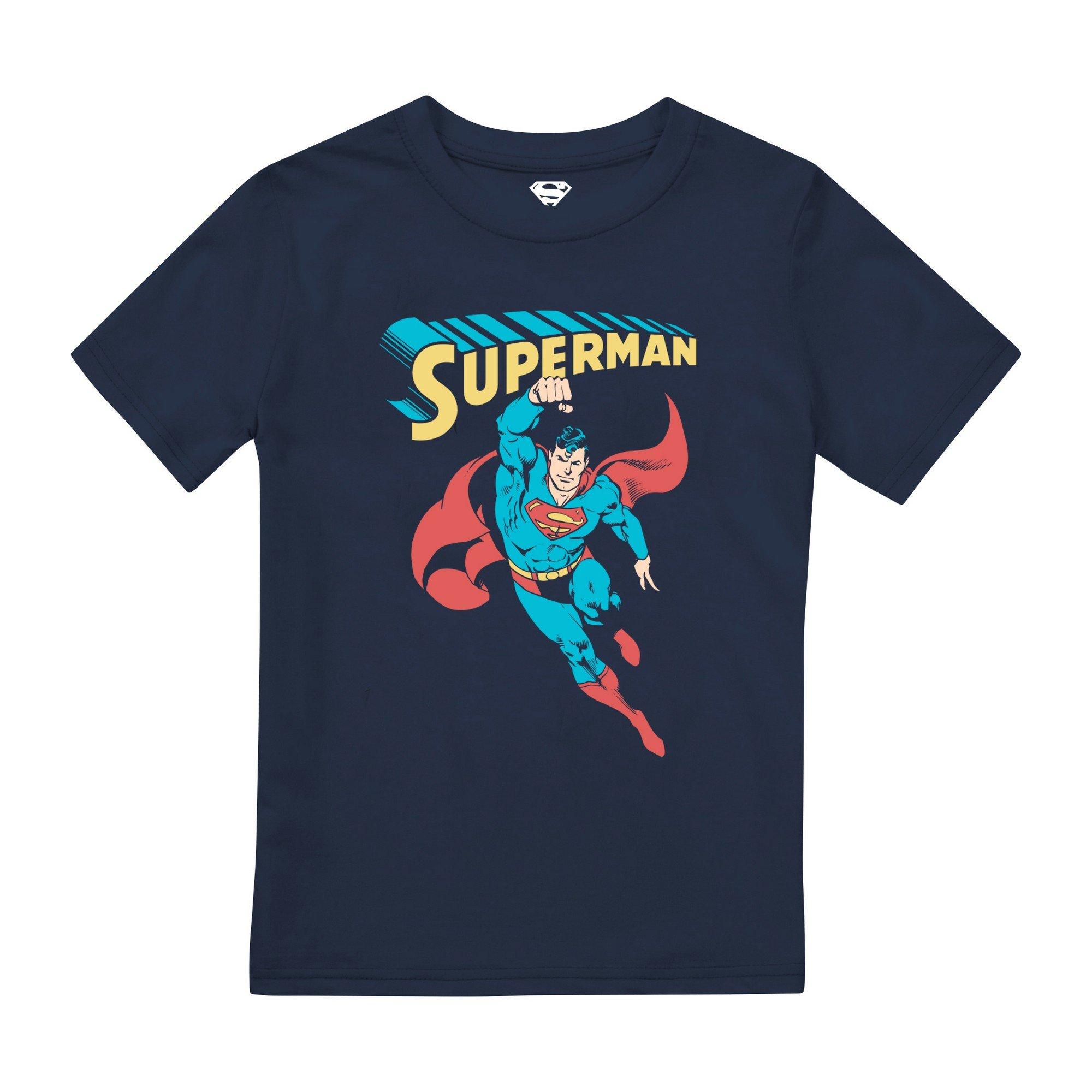Image of Superhero Tshirt Jungen Marine 140