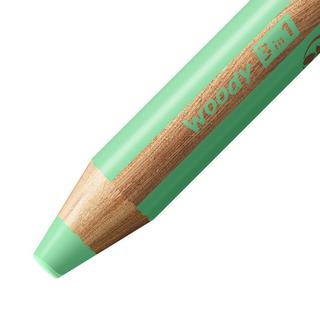 STABILO  STABILO woody 3 in 1 Corail, Vert 1 pièce(s) 