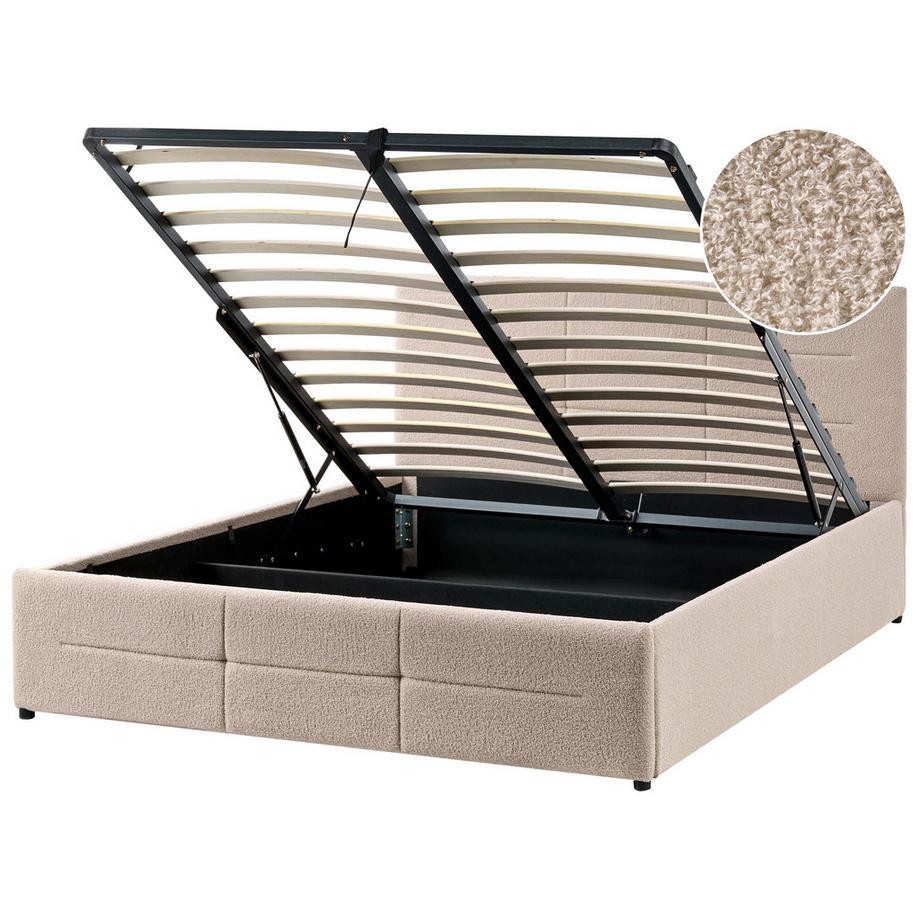 Letto contenitore en Bouclé Minimalista MASSOGNES