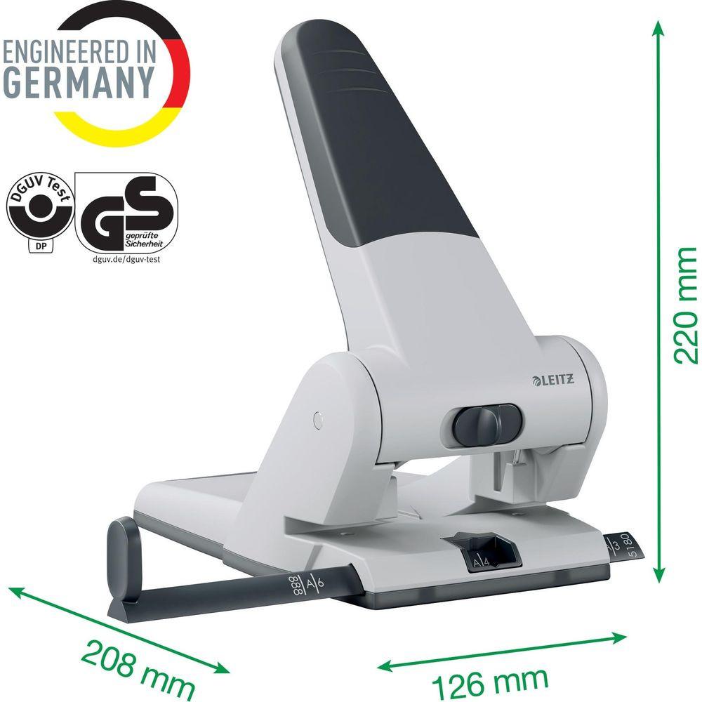 Leitz LEITZ Registraturlocher 8cm/5.5mm schwarz f. 65 Blatt  