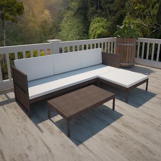 VidaXL Canapé de jardin rotin synthétique  