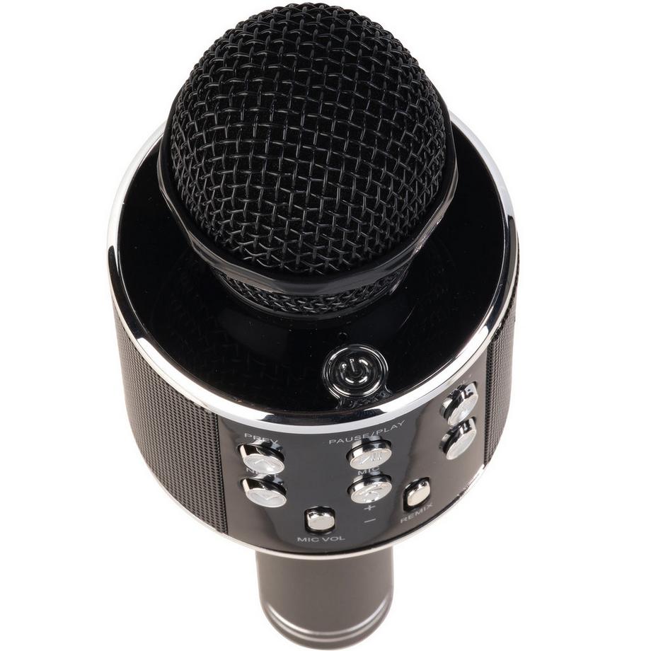 DENVER  Microphone karaoké Bluetooth avec haut-parleur intégré. Noir 