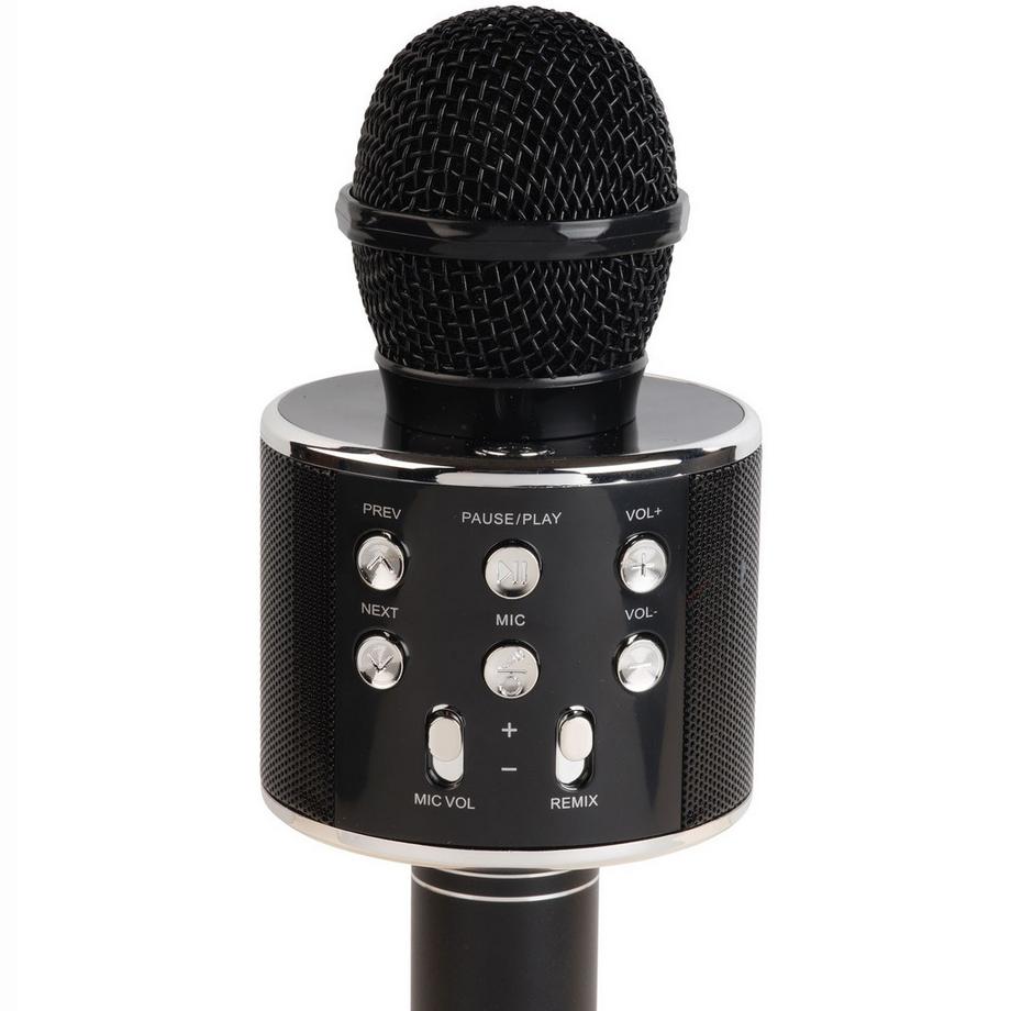 DENVER  Microphone karaoké Bluetooth avec haut-parleur intégré. Noir 