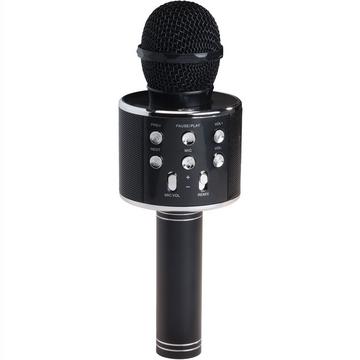Microfono karaoke Bluetooth con altoparlante integrato. Nero