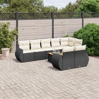 VidaXL set divano da giardino Polirattan  