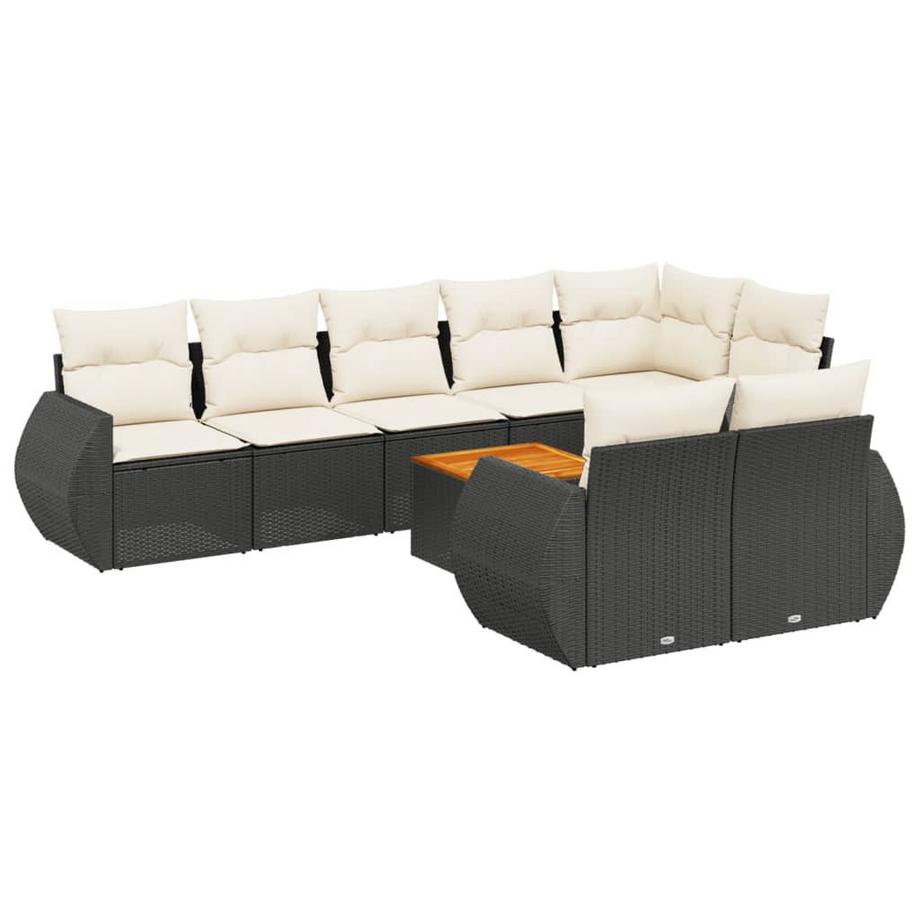 Ensemble de canapés de jardin rotin synthétique