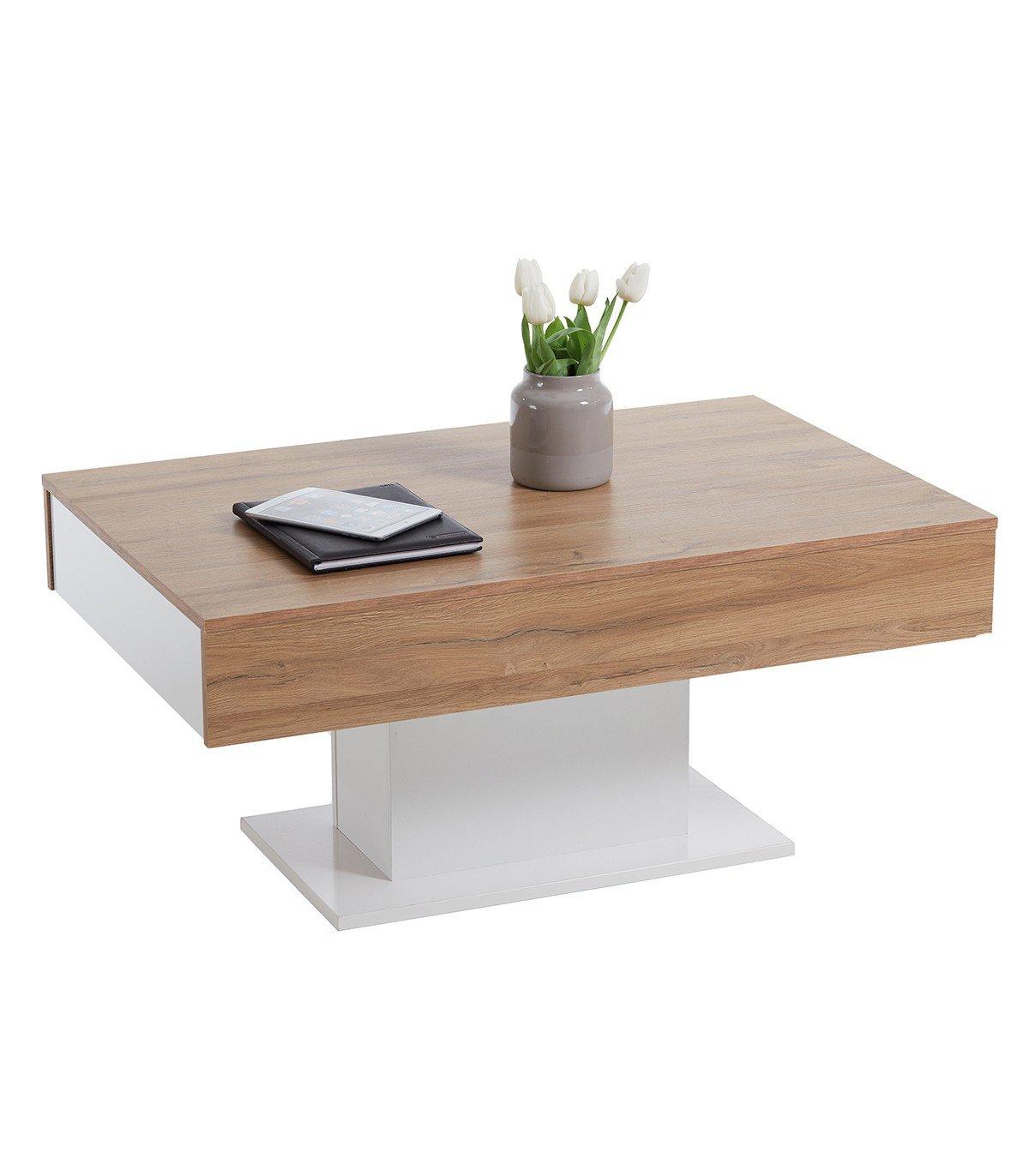 Calicosy Table Basse avec Rangements Cachés L100cm - Avola  