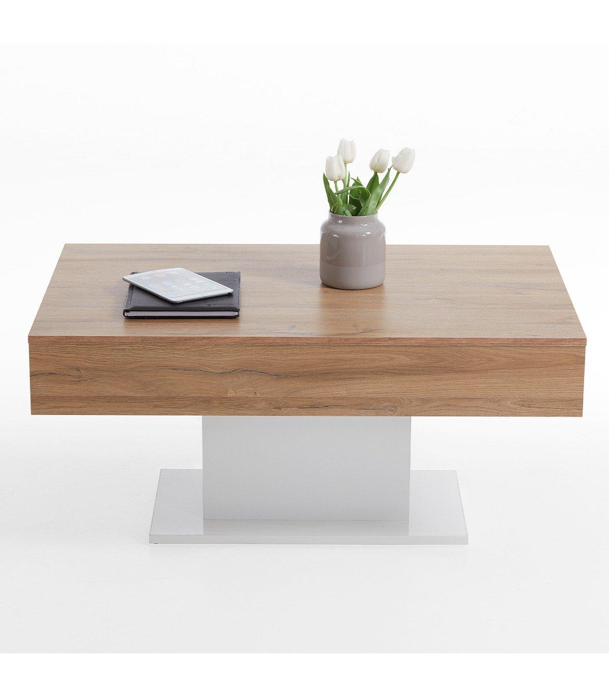 Calicosy Table Basse avec Rangements Cachés L100cm - Avola  