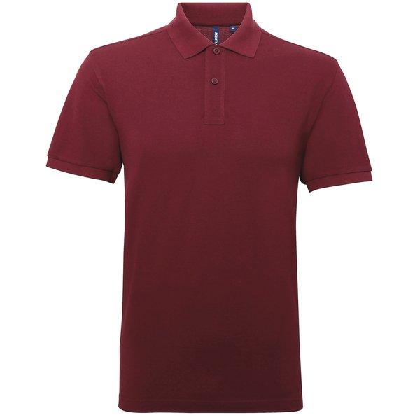 Image of Asquith&fox Poloshirt Herren Weinrot 3XL