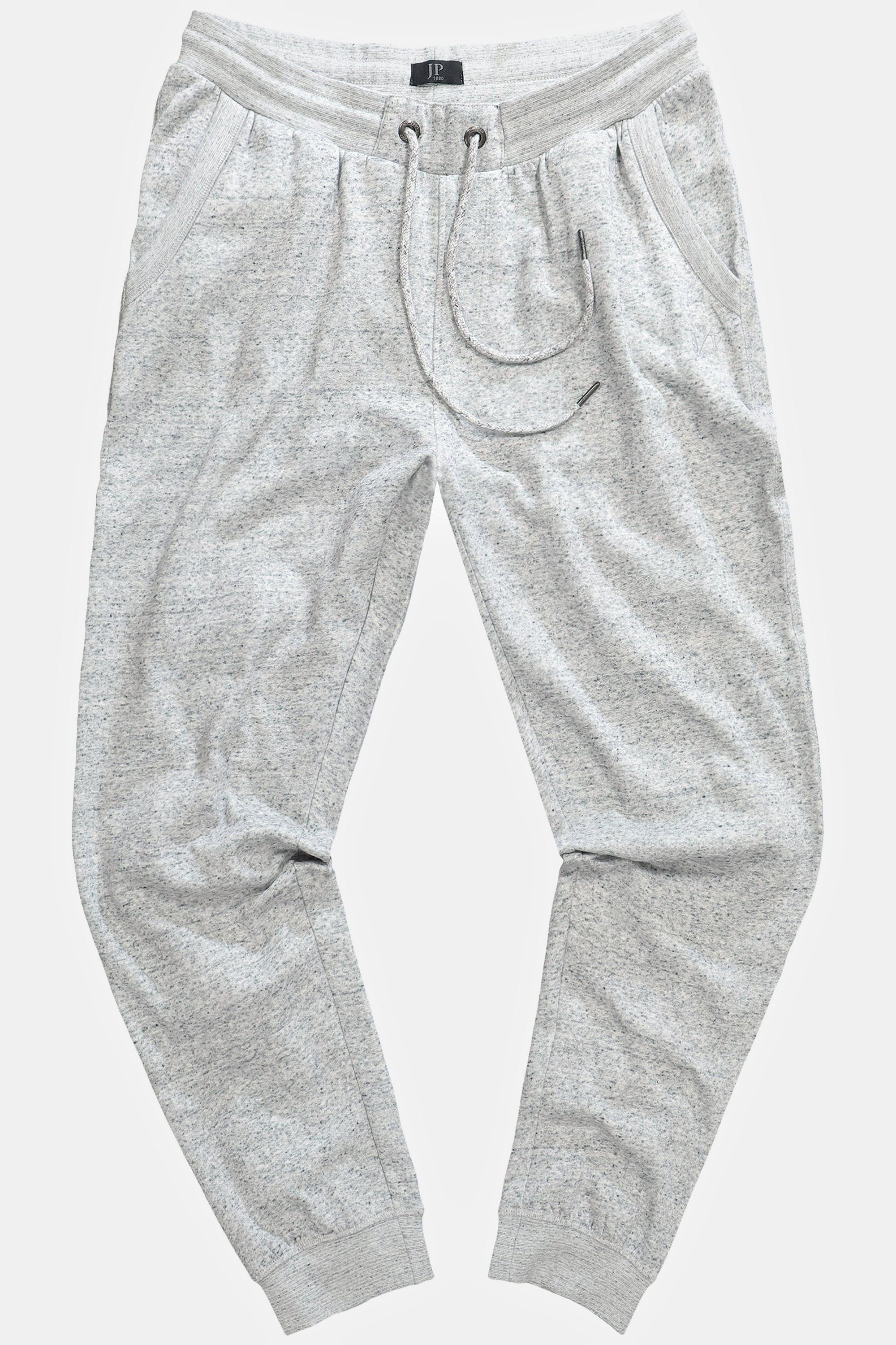 JP1880  Pantalon de jogging en molleton chiné, ceinture élastique et poche arrière, collection Homewear 