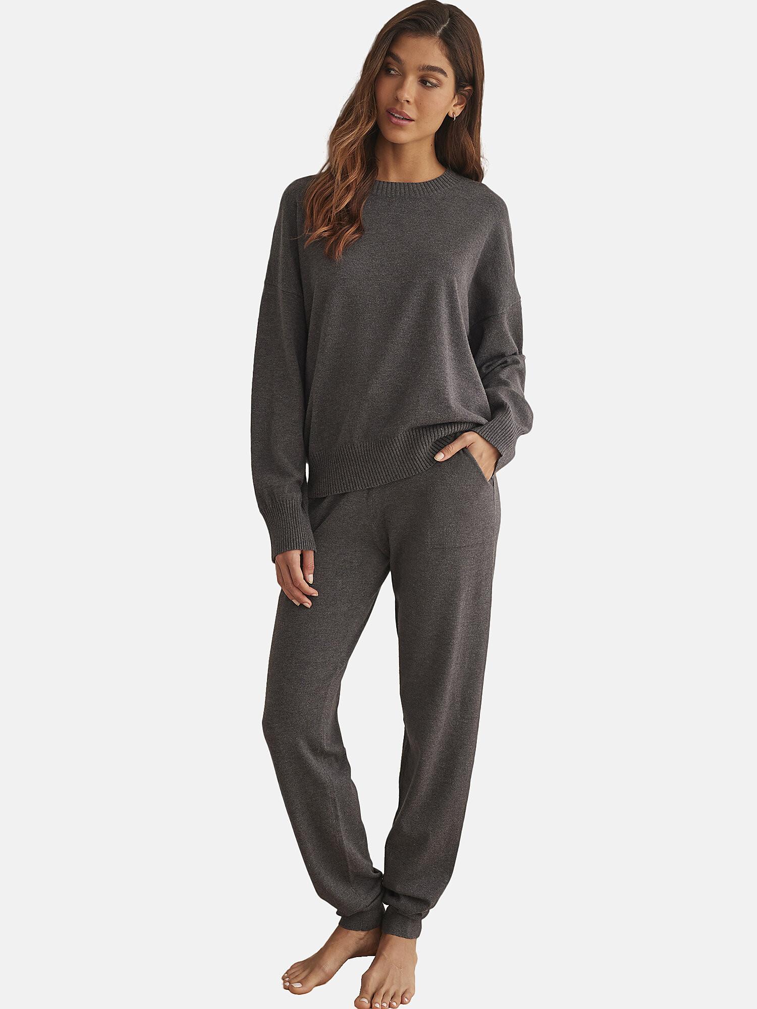 Selmark  Tenue détente et intérieur pyjama pantalon top col rond TRICOTP98 