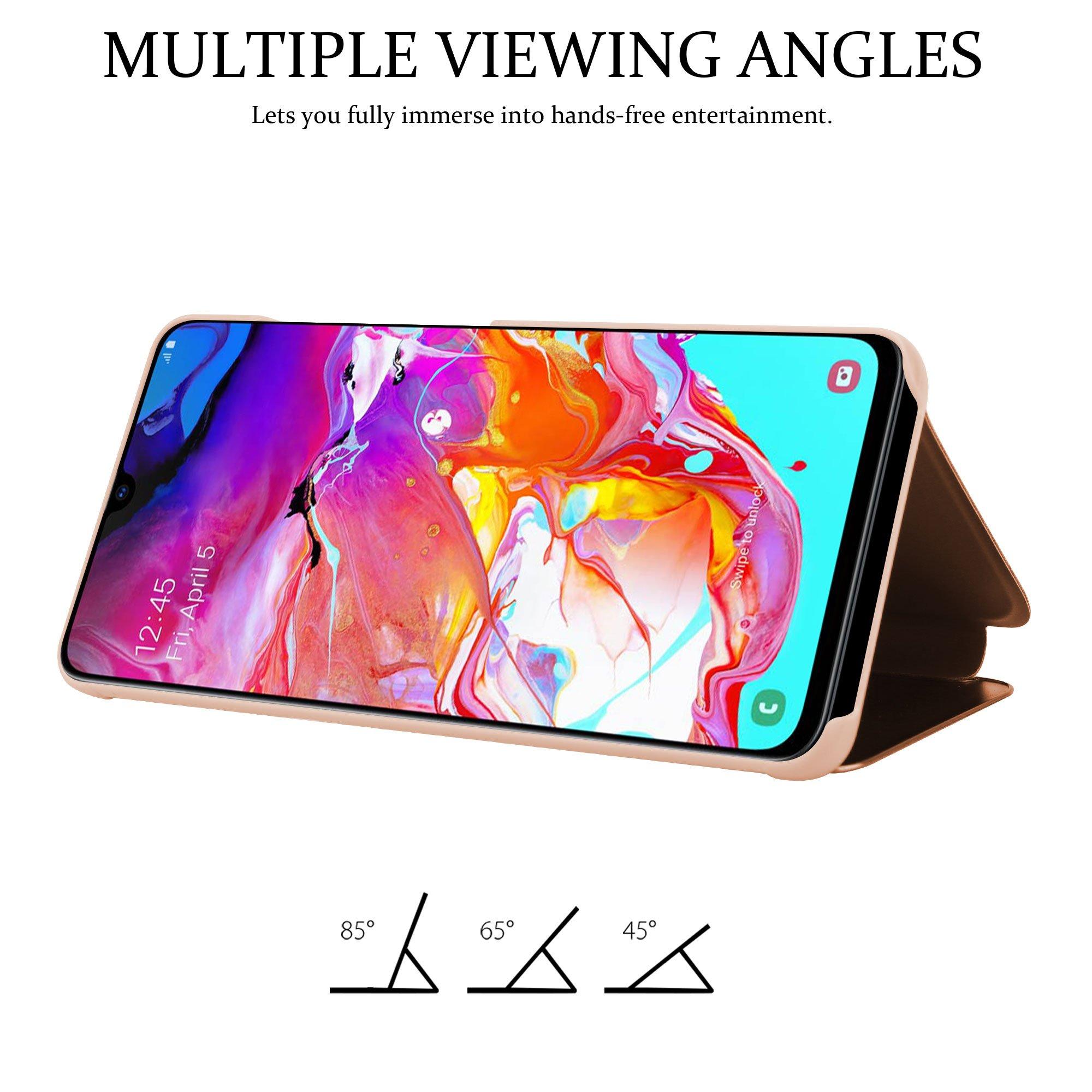 Cadorabo  Hülle für Samsung Galaxy A70  A70s Spiegel Standfunktion 360 Grad Schutz 