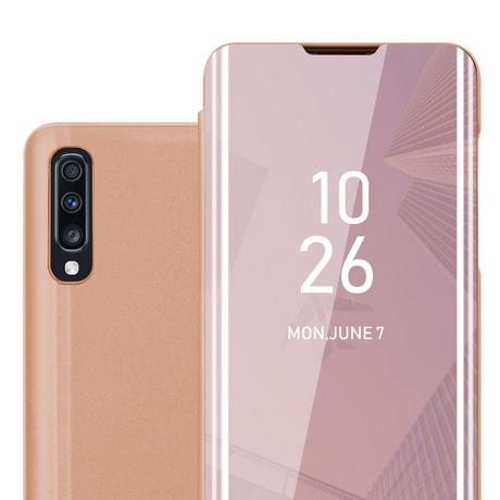 Cadorabo  Hülle für Samsung Galaxy A70  A70s Spiegel Standfunktion 360 Grad Schutz 