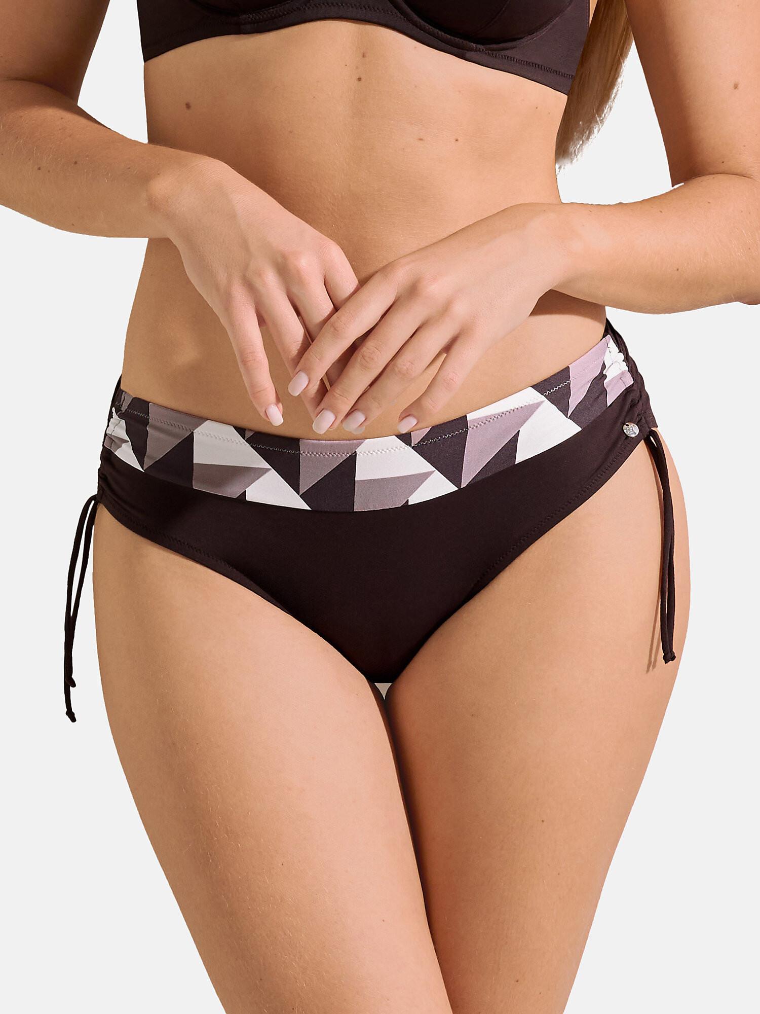 Image of Bikinistrümpfe Mit Hoher Taille Verstellbare Seiten Toulouse Unisex Braun 40