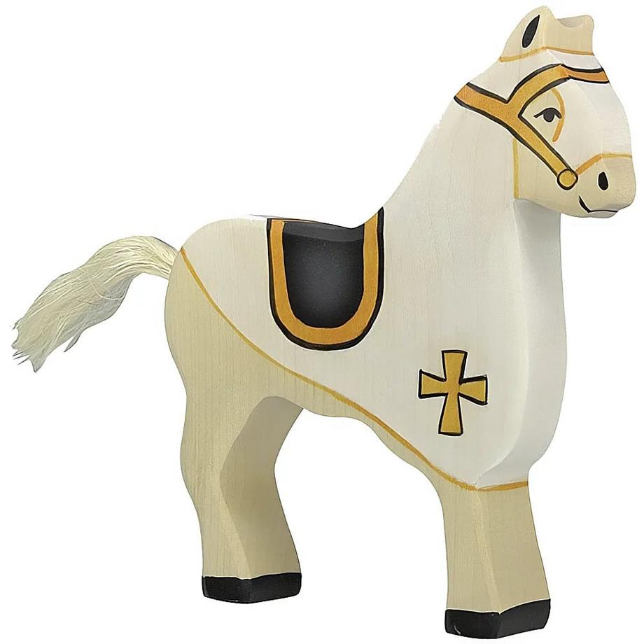 Holztiger  Turnierpferd Weiss 