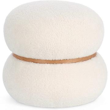 Pouf Mirka bianco intorno 43