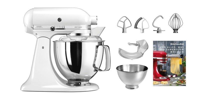 Image of Artisan KSM200 Swiss Edition Weiss - Küchenmaschine 4,8 Liter Artisan KSM200 Swiss Edition Weiss - Küchenmaschine 4,8 Liter