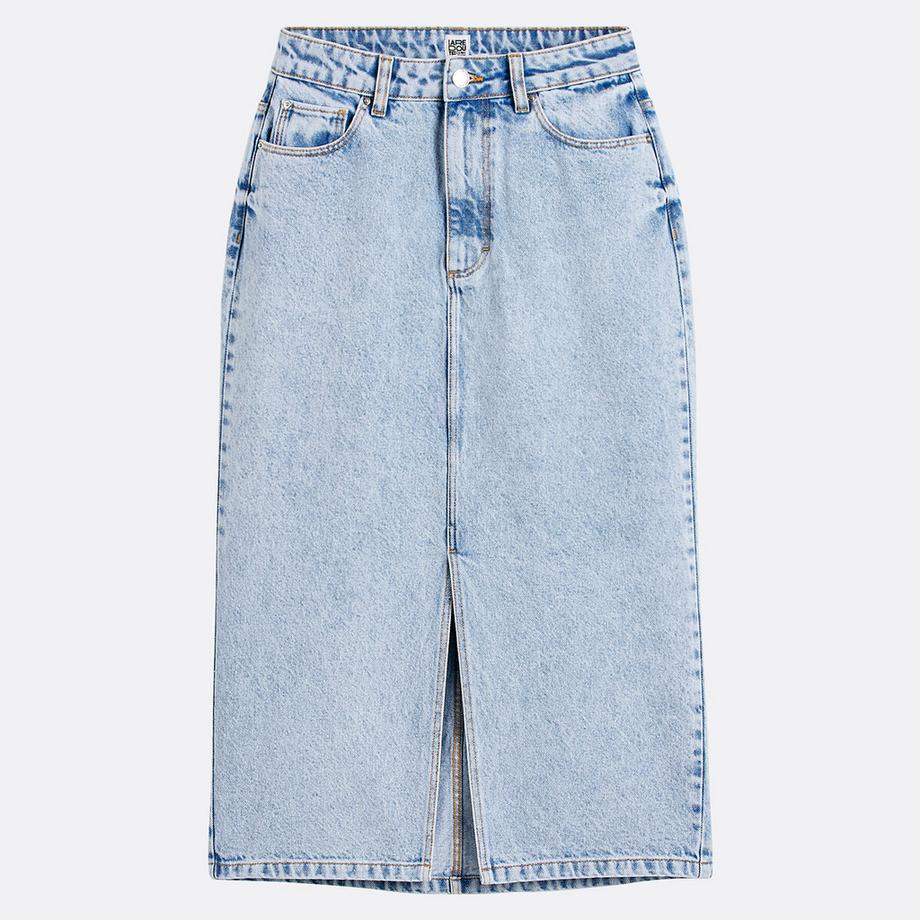 La Redoute Collections Jupe Midi Droite en Denim  