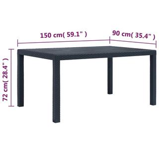 VidaXL Table de jardin  