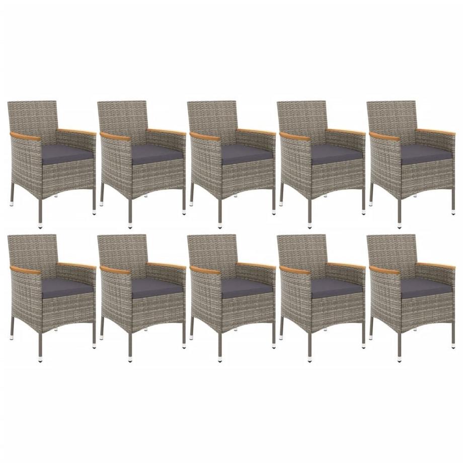 VidaXL set da pranzo da giardino Polirattan  