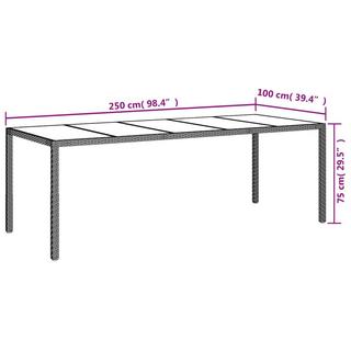 VidaXL Garten essgruppe poly-rattan  