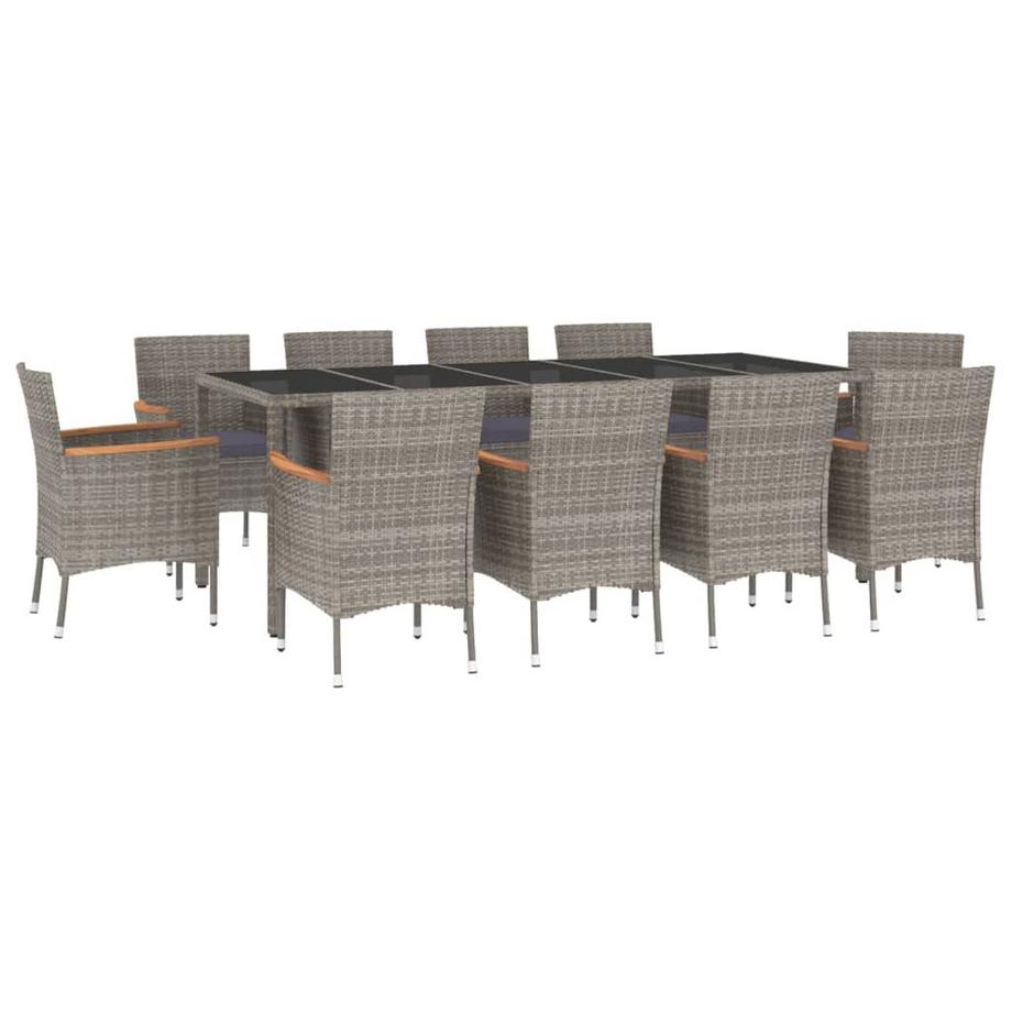 set da pranzo da giardino Polirattan