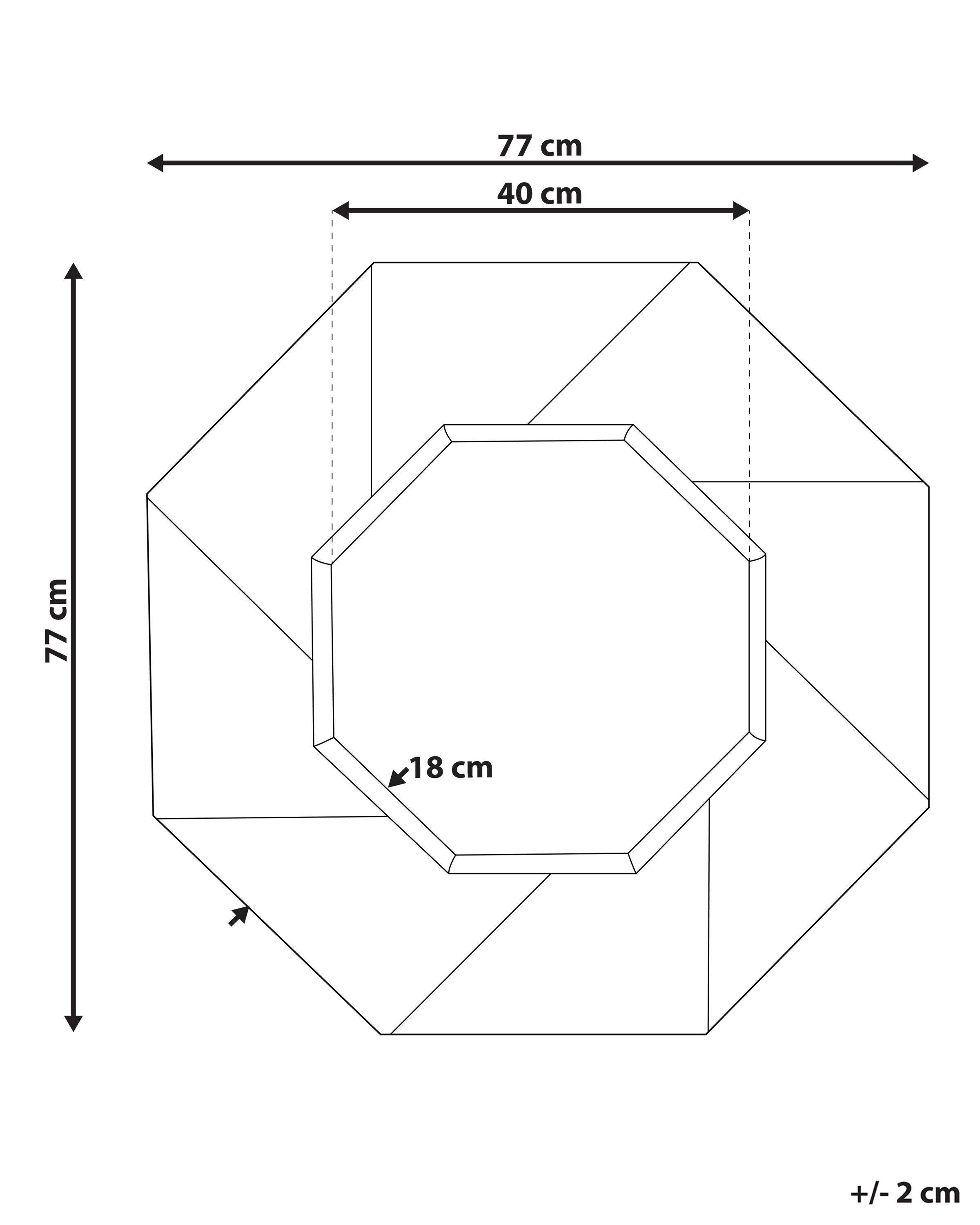 Beliani Specchio en Legno di abete Industriale MIRIO  