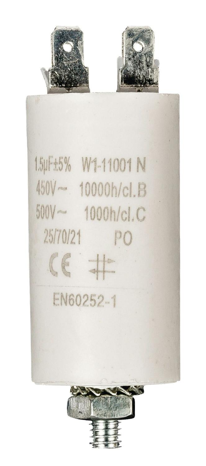 Image of Kapacitor 450v + Erde 1.5uf / 450 V + Aarde Unisex