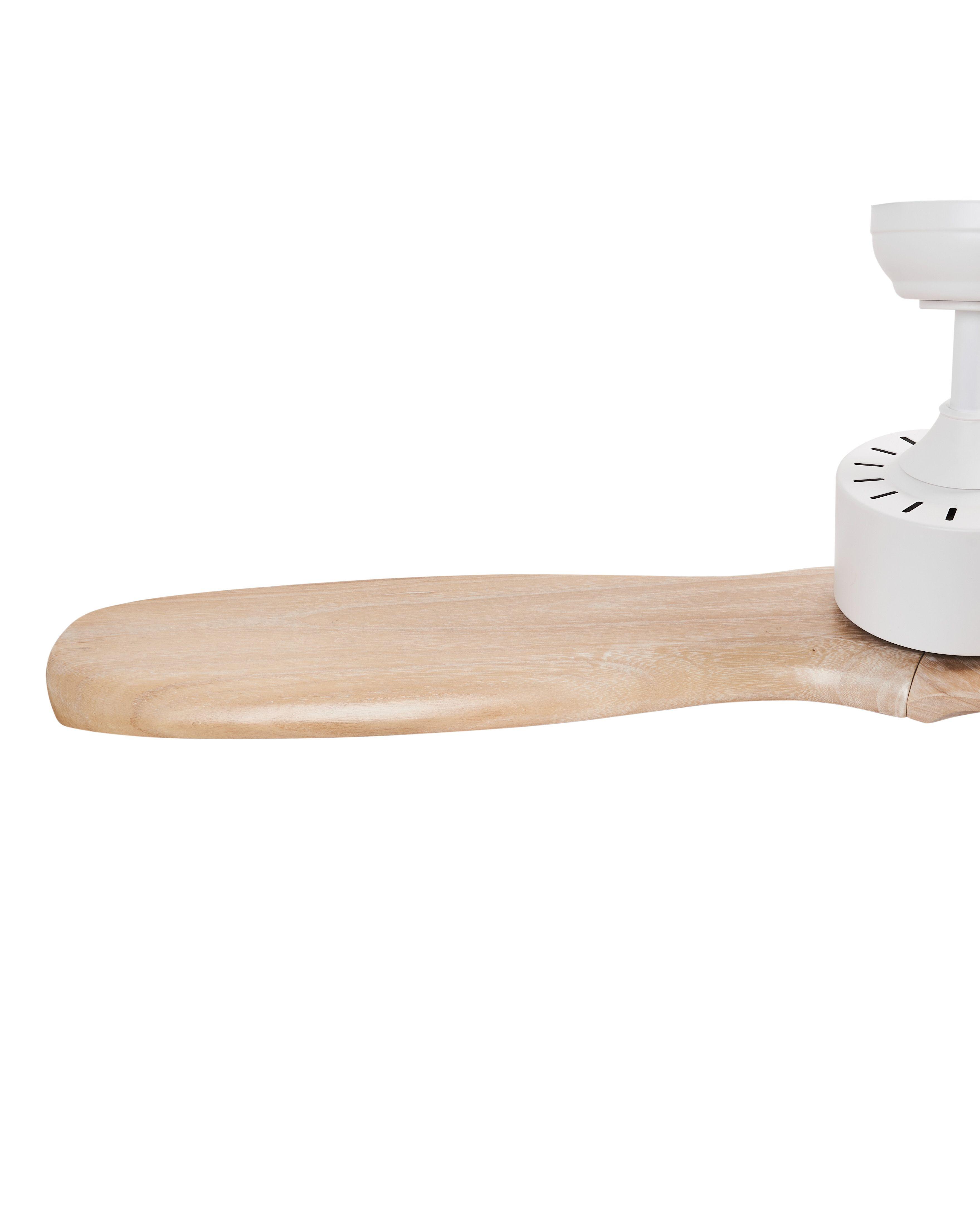 Beliani Ventilatore a soffitto en Legno di Paulownia Scandinavo ARANI  