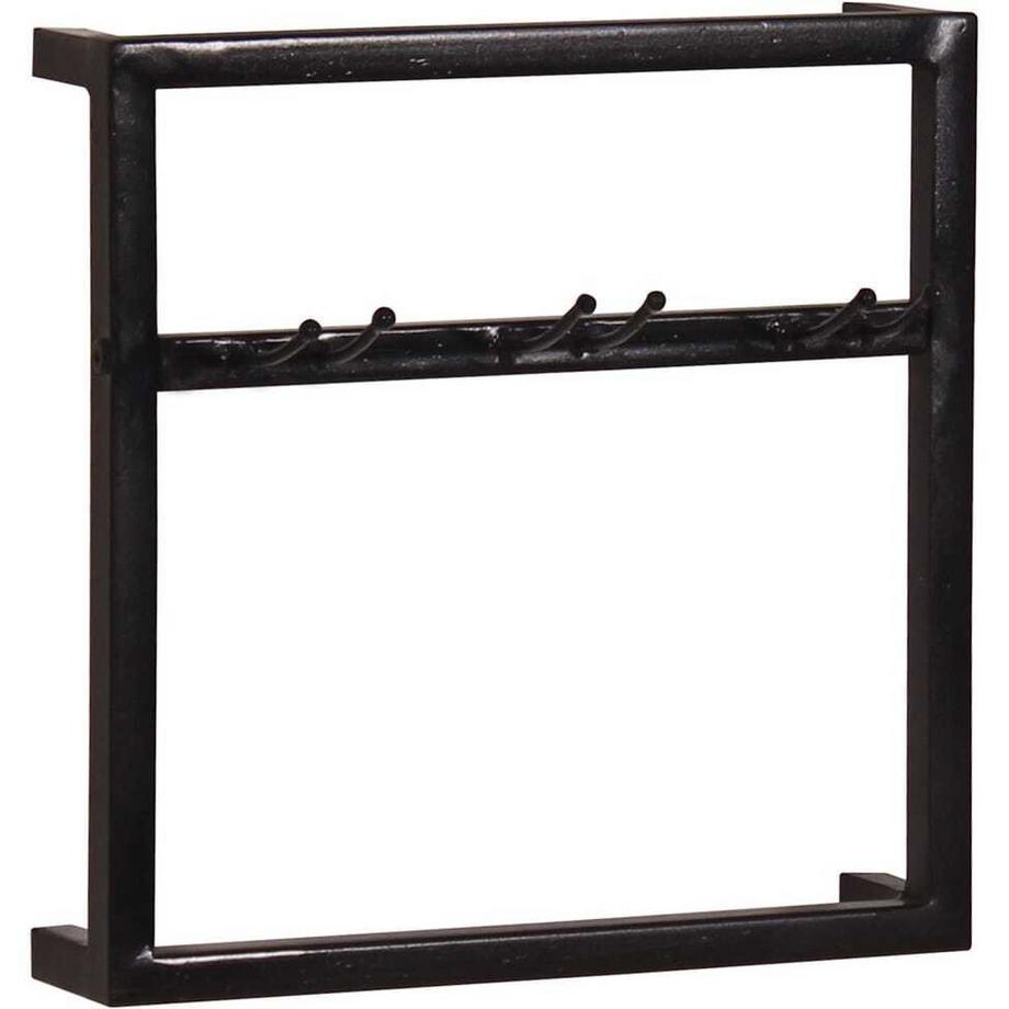 mutoni Wandregal Cotry antikschwarz 120x60x60 (2-tlg)  