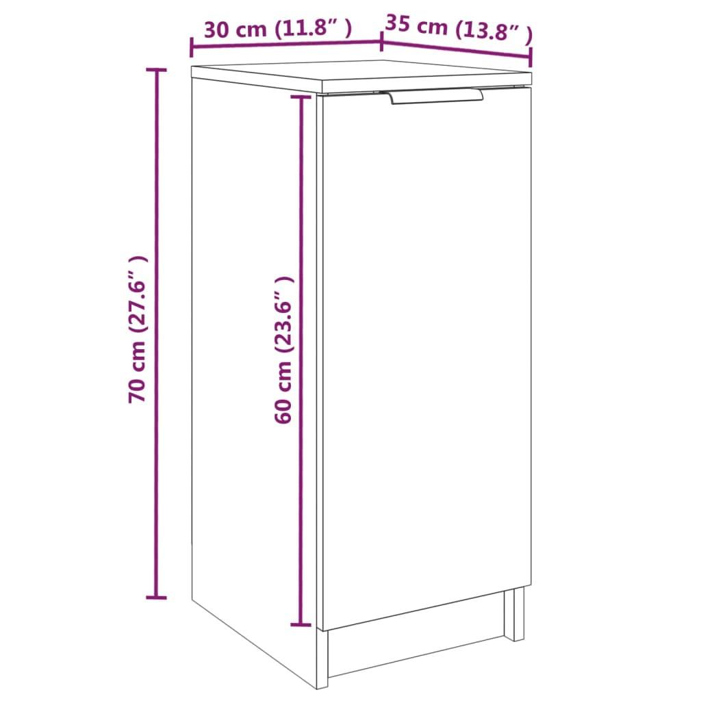 VidaXL Armoire à chaussures bois d'ingénierie  