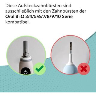 Ora-Care  Brossettes de rechange standard compatibles avec Oral-B IO (paquet de 8) 