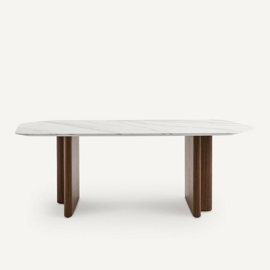 AM.PM Table de repas céramique/noyer  