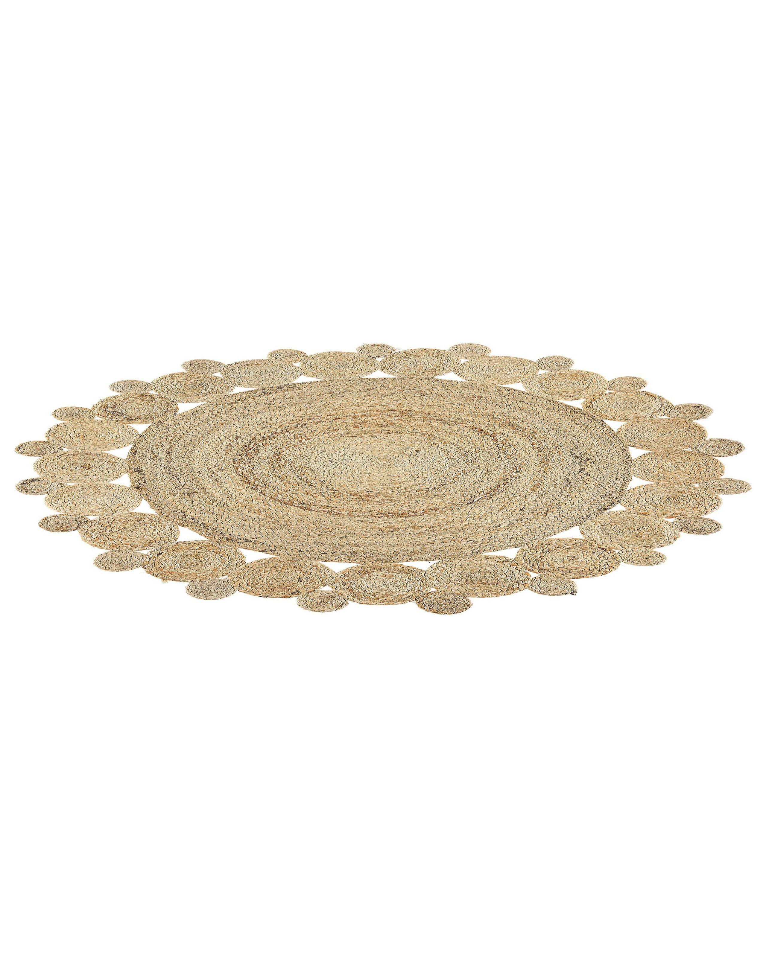 Beliani Tapis en Jute Boho GOLGEN  