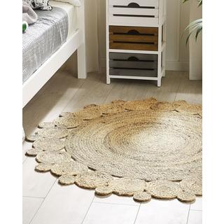 Beliani Tapis en Jute Boho GOLGEN  