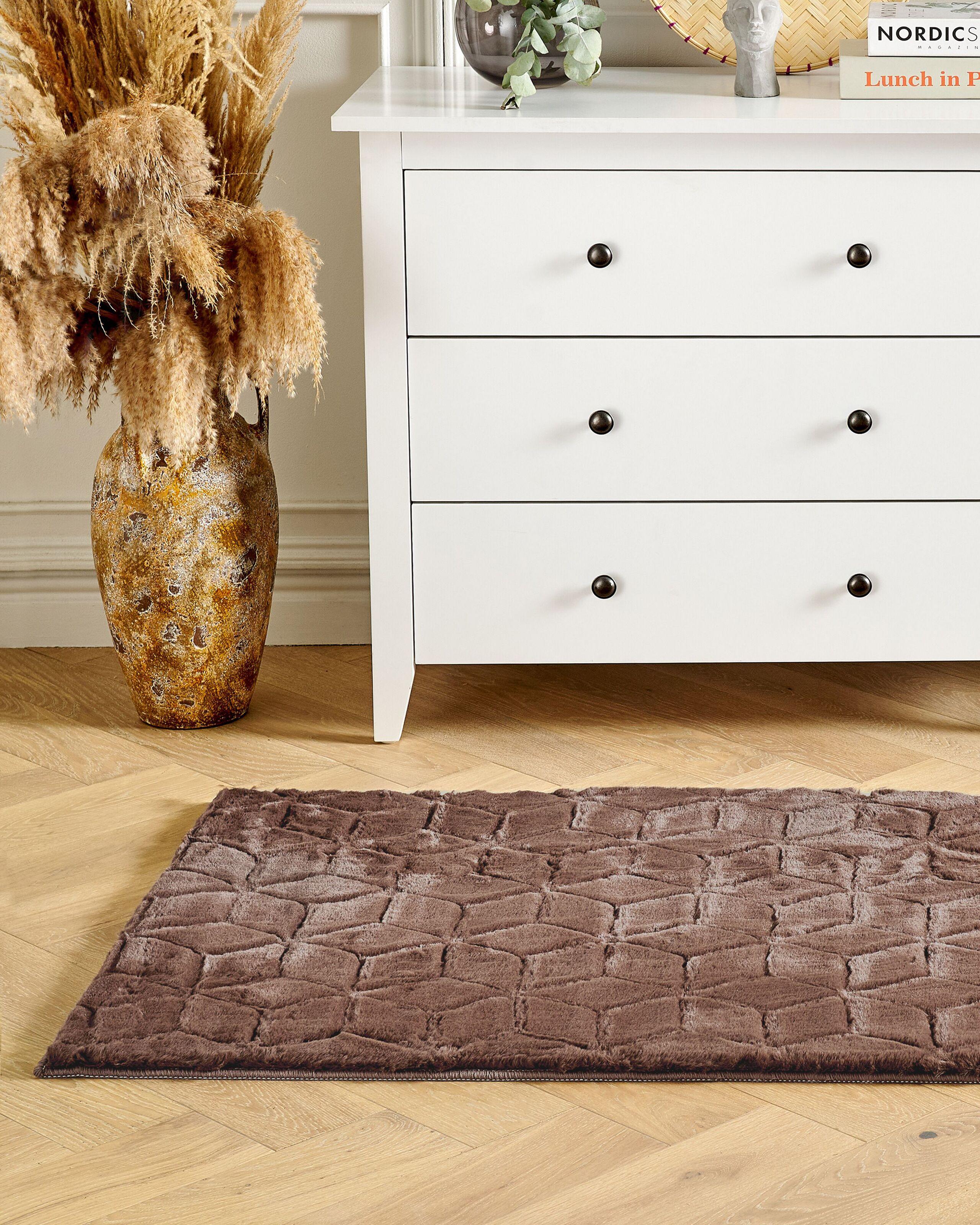 Beliani Tapis en Polyester Moderne THATTA  