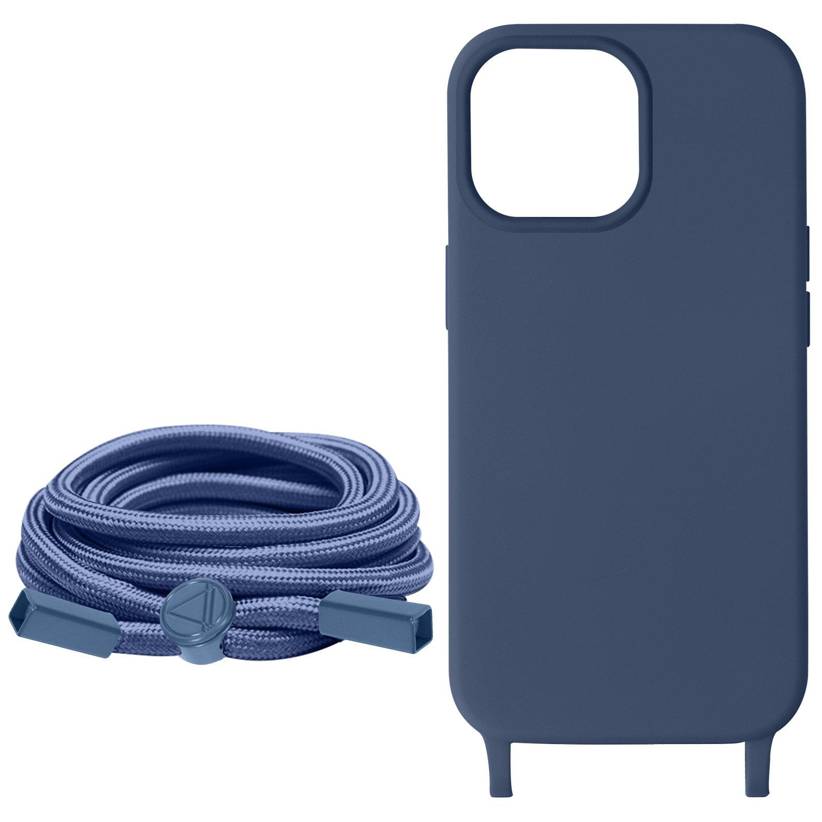 Avizar  Coque Cordon iPhone 15 Pro Bleu Nuit 